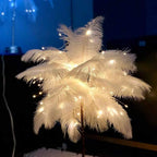 Soft Feather-Inspired Night Light for Bedroom and Living Room – Elegant Decorative Ambient Lamp with Stylish Base