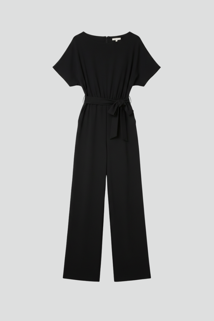 Danielle | Classic Wide-Leg Jumpsuit for Women with Tie-Belt