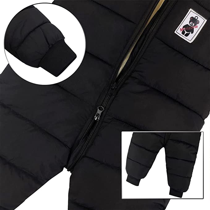 Winter Baby Romper with Bear Ears – Warm One-Piece Outfit for Newborns and Infants in Cold Weather