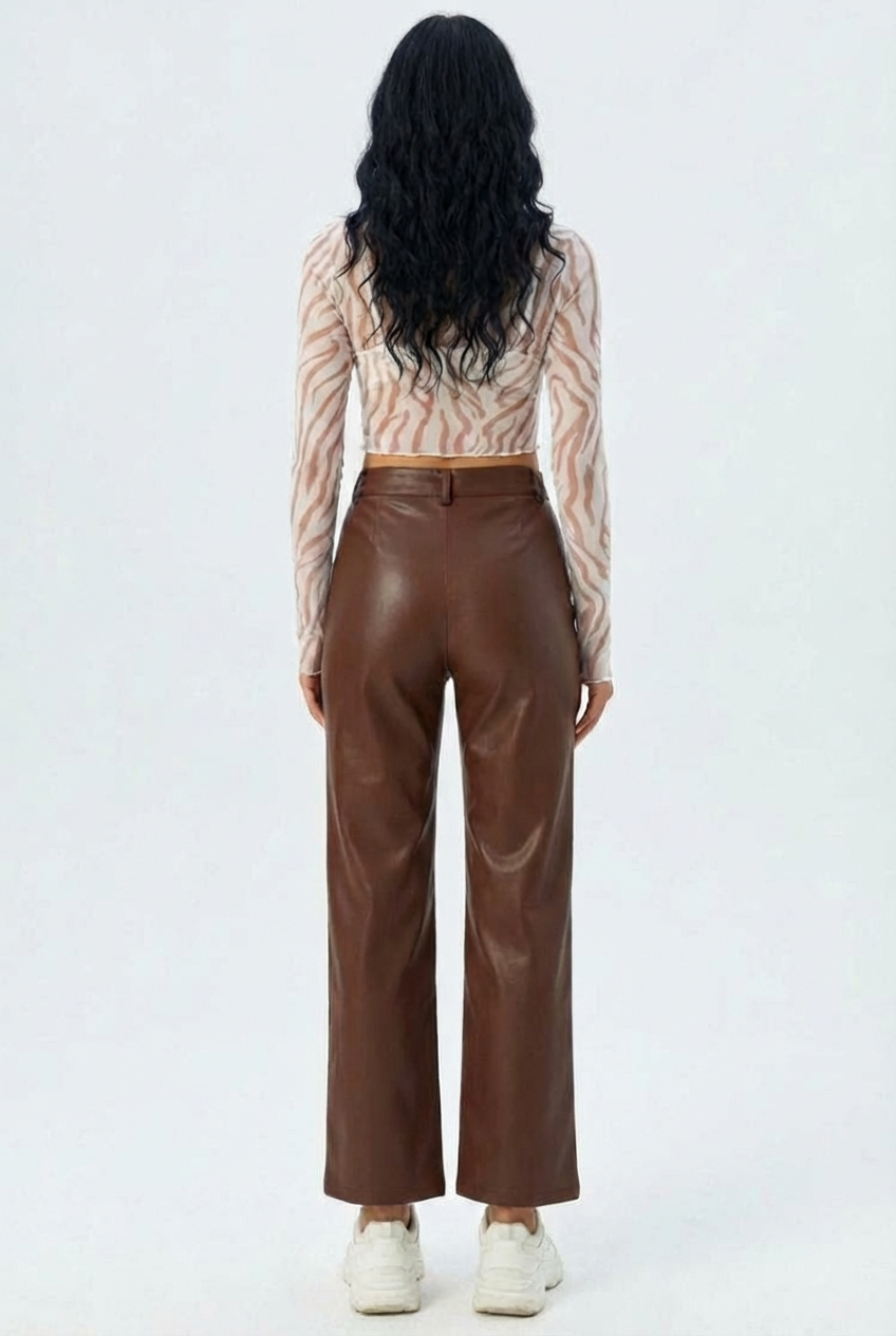 Noctra Faux Leather Pants