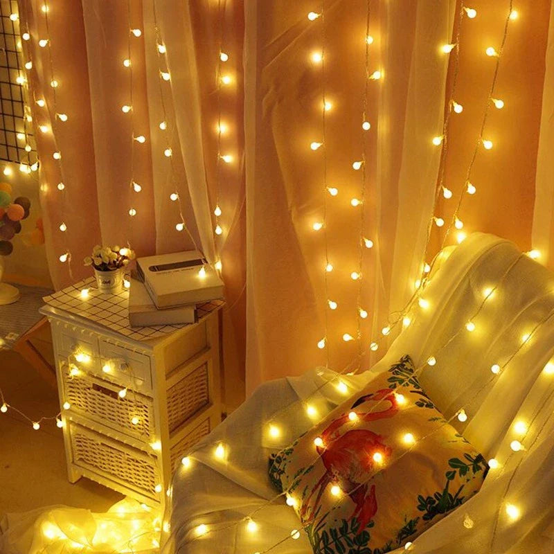 Solar-Powered Outdoor Fairy Lights for Garden Decor – Energy-Efficient String Lights for Patio, Balcony and Outdoor Ambience