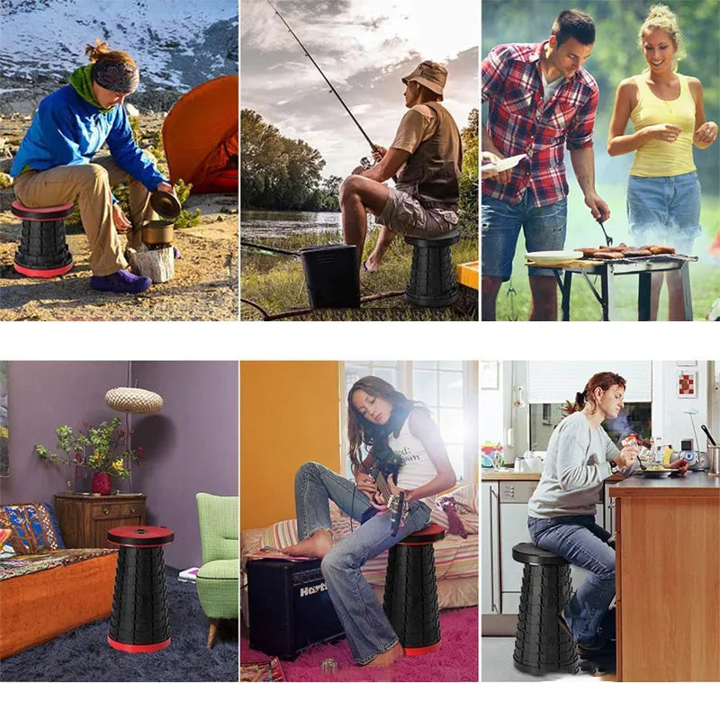 Portable Folding Stool for Travel and Outdoor Use – Compact Lightweight Seat for Camping, Fishing and Events