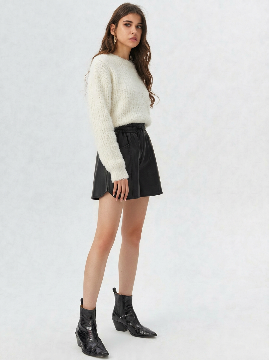 Arden Premium Leather Shorts