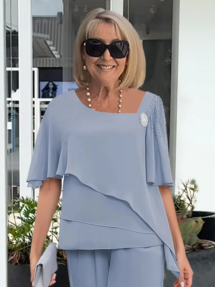 Elizabeth | Elegant Women's Two-Piece Pants Ensemble