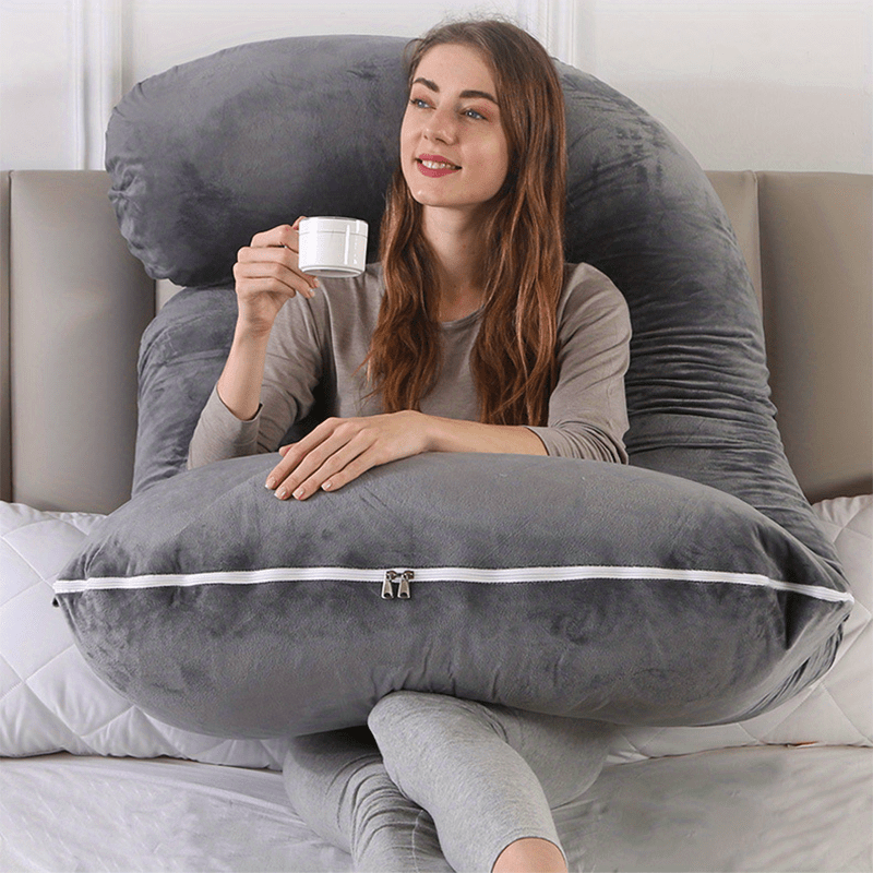Maternity Support Pillow for Pregnancy Comfort – Full Body Cushion for Sleeping, Relaxation and Daily Support