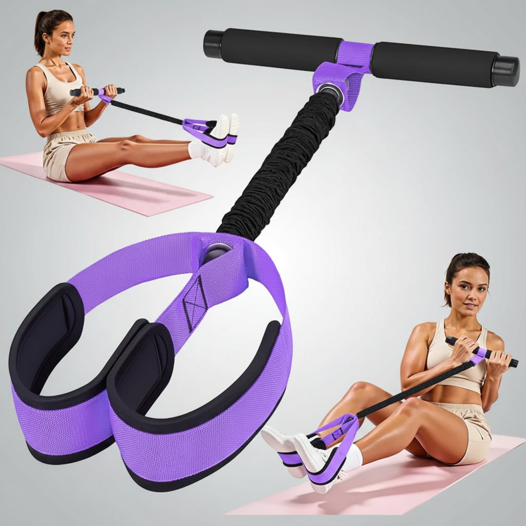Ab Roller Resistance Band Core Workout Portable Core Workout Equipment - Image 2