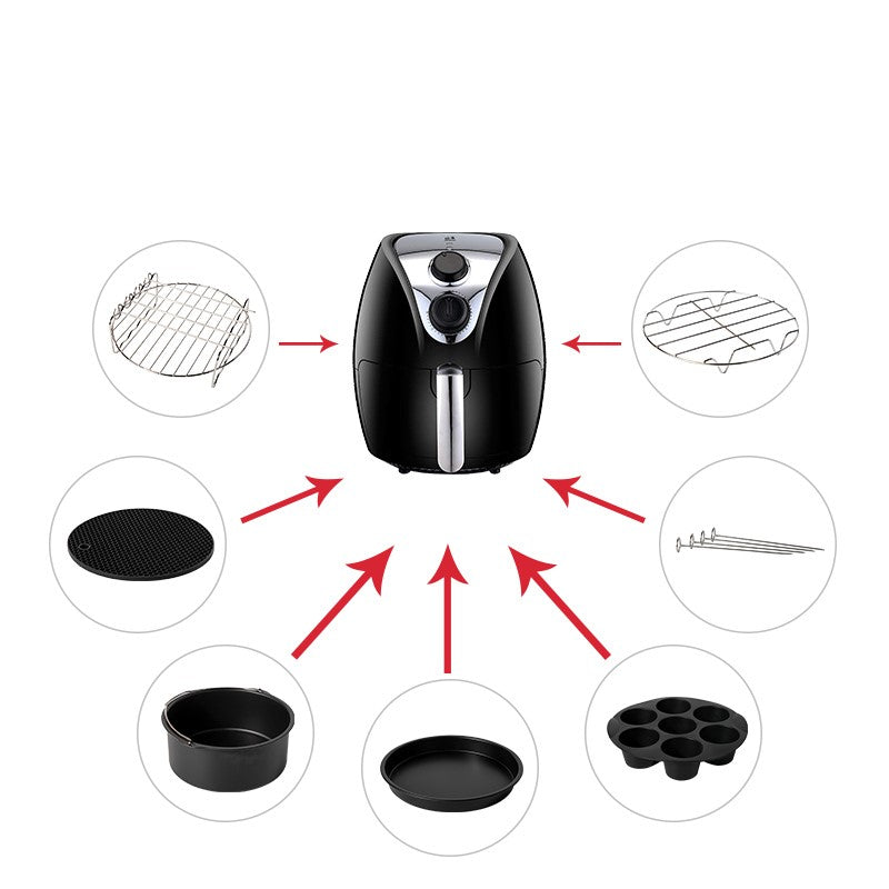 Complete Air Fryer Accessory Kit for Cooking and Baking – Versatile Tools Set for Everyday Air Fryer Recipes