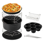 Complete Air Fryer Accessory Kit for Cooking and Baking – Versatile Tools Set for Everyday Air Fryer Recipes