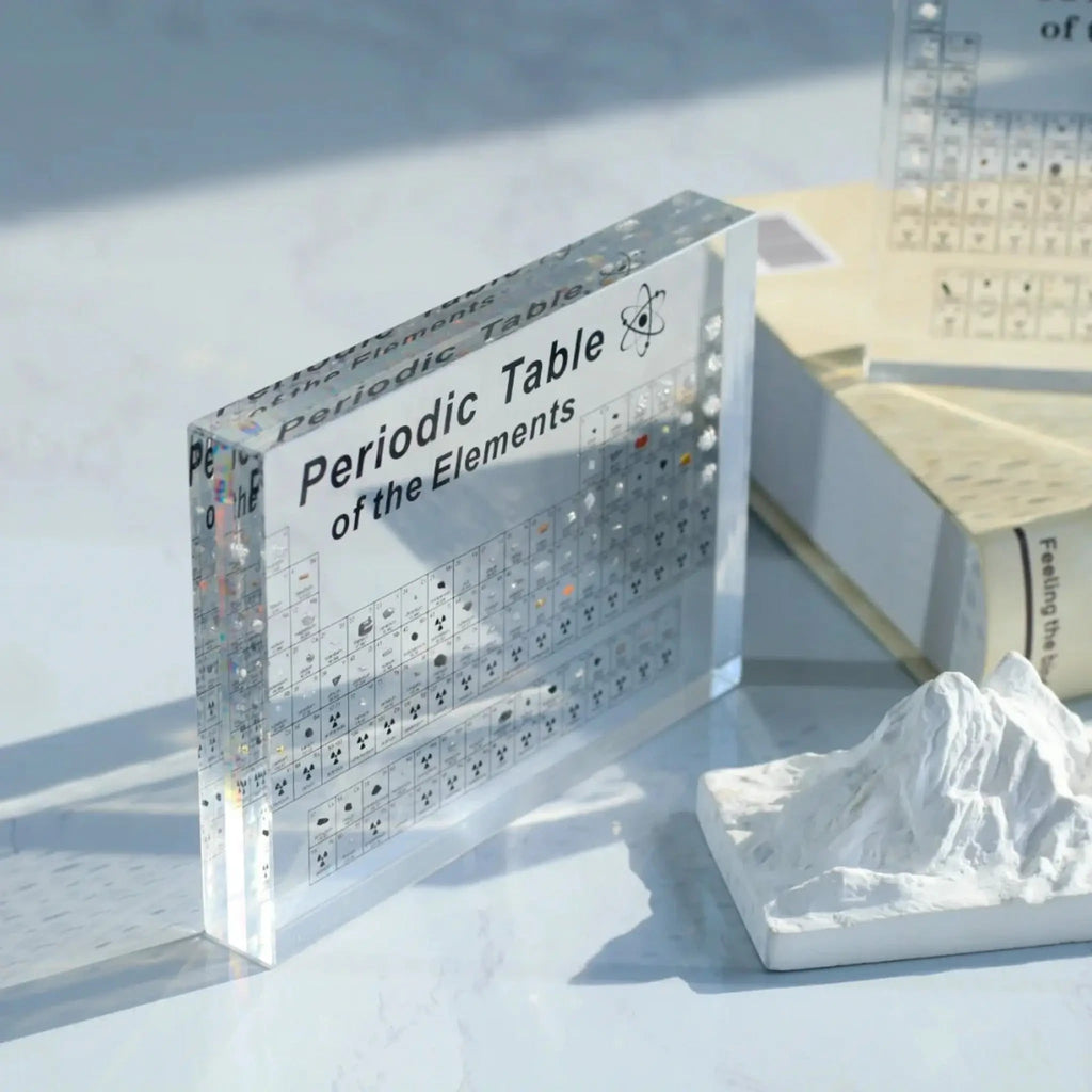 Acrylic Periodic Table Desk Display Illuminated Transparent Block Real Elements LED - Image 14