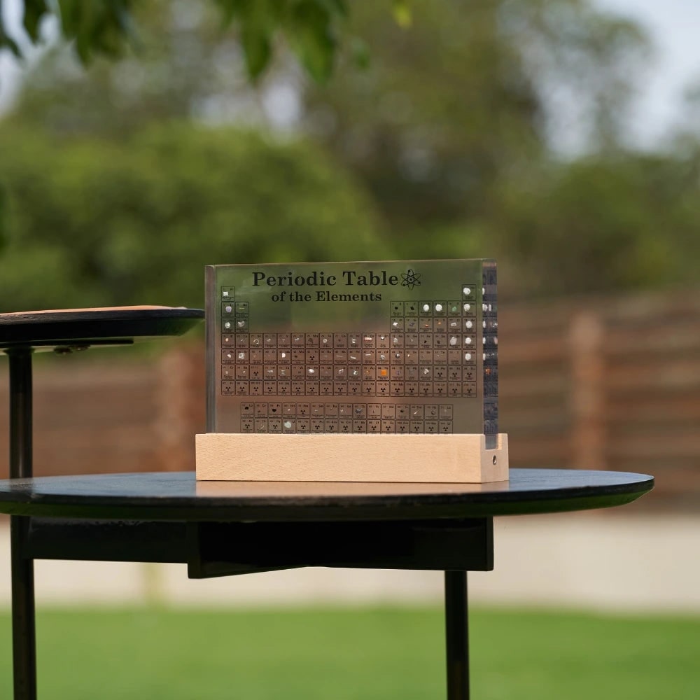 Acrylic Periodic Table Desk Display Illuminated Transparent Block Real Elements LED - Image 15