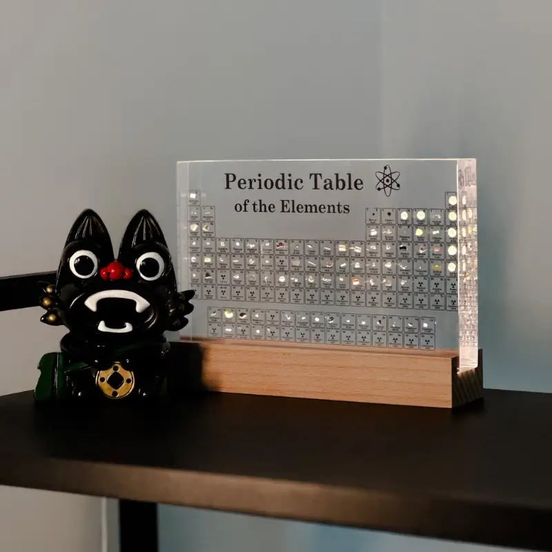 Acrylic Periodic Table Desk Display Illuminated Transparent Block Real Elements LED - Image 16