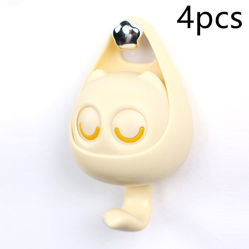 Adhesive Wall Hook Coat with Mechanical Cat Eye Design No Drill Brass - Image 21