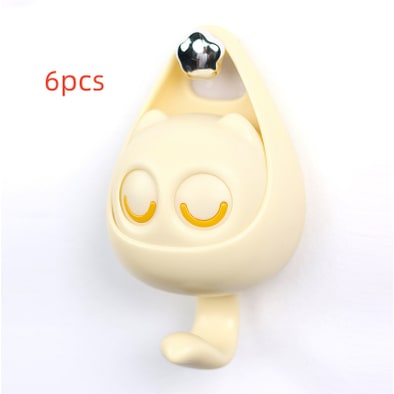 Adhesive Wall Hook Coat with Mechanical Cat Eye Design No Drill Brass - Image 3