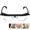 Adjustable Focus Reading Glasses with Dual Lens Dial and Plastic Frame - Image 1