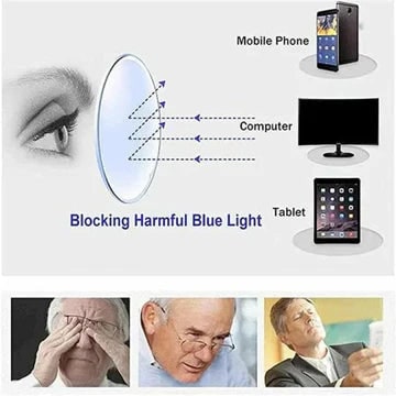 Adjustable Focus Reading Glasses with Dual Lens Dial and Plastic Frame - Image 8