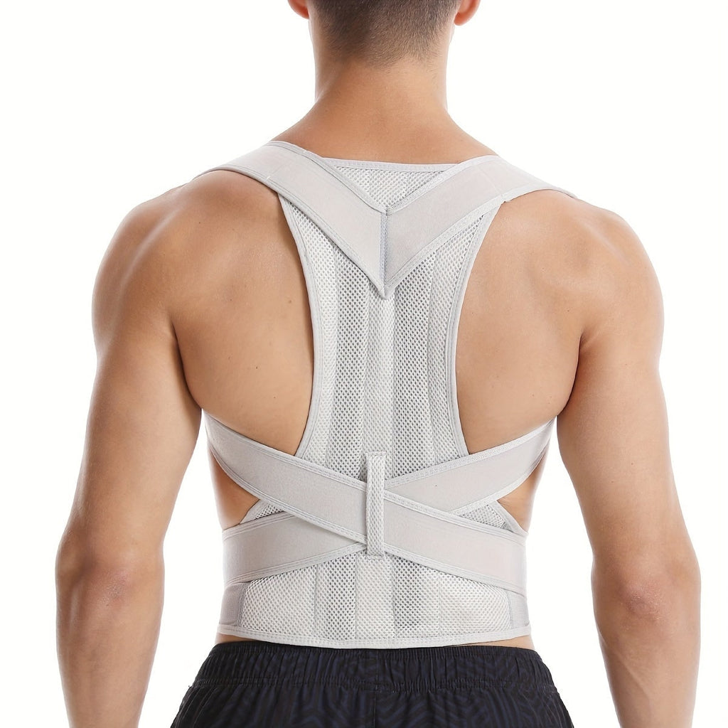Adjustable Posture Corrector Mesh Lumbar Support Brace Breathable Straps - Image 3