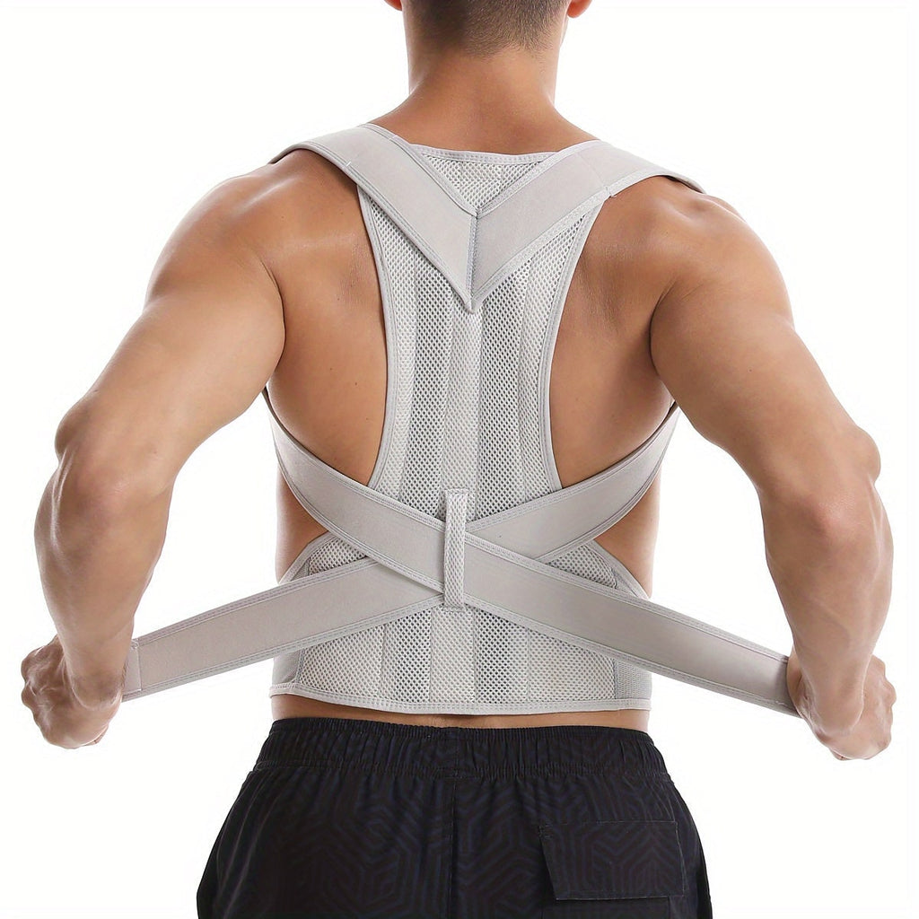Adjustable Posture Corrector Mesh Lumbar Support Brace Breathable Straps - Image 7