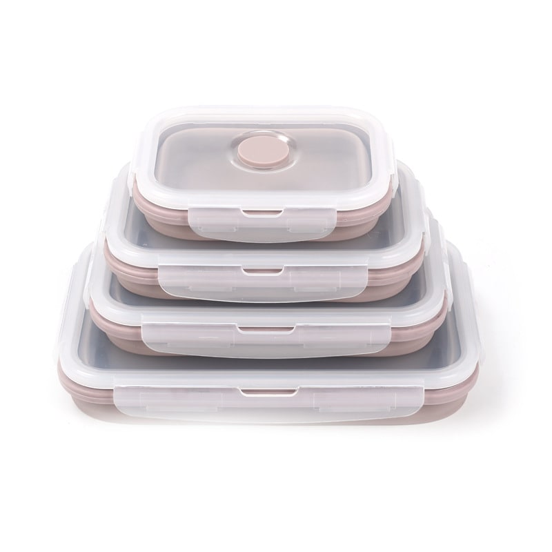 Airtight Plastic Food Storage Containers with Microwave Safe Silicone Lids Collapsible and Foldable - Image 10
