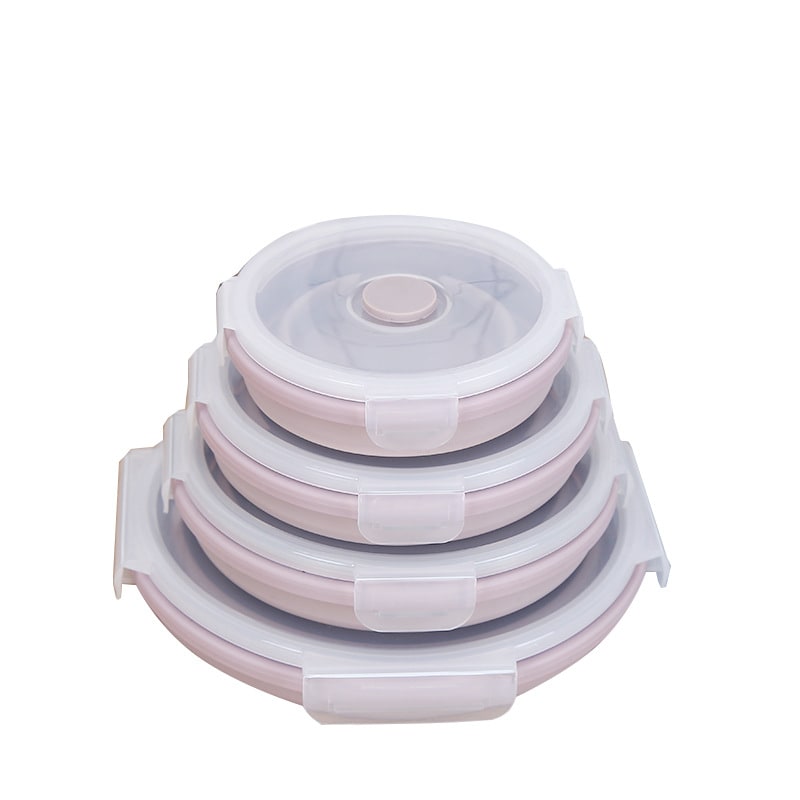 Airtight Plastic Food Storage Containers with Microwave Safe Silicone Lids Collapsible and Foldable - Image 11