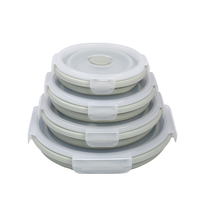 Airtight Plastic Food Storage Containers with Microwave Safe Silicone Lids Collapsible and Foldable - Image 14