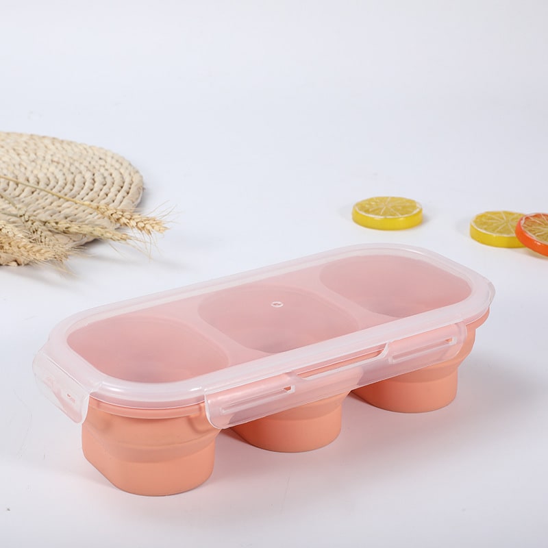 Airtight Plastic Food Storage Containers with Microwave Safe Silicone Lids Collapsible and Foldable - Image 5
