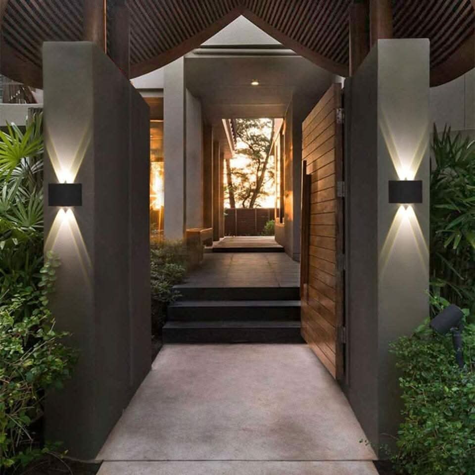 Aluminum Outdoor Wall Light Mounted Sconce LED Up Down Waterproof - Image 3