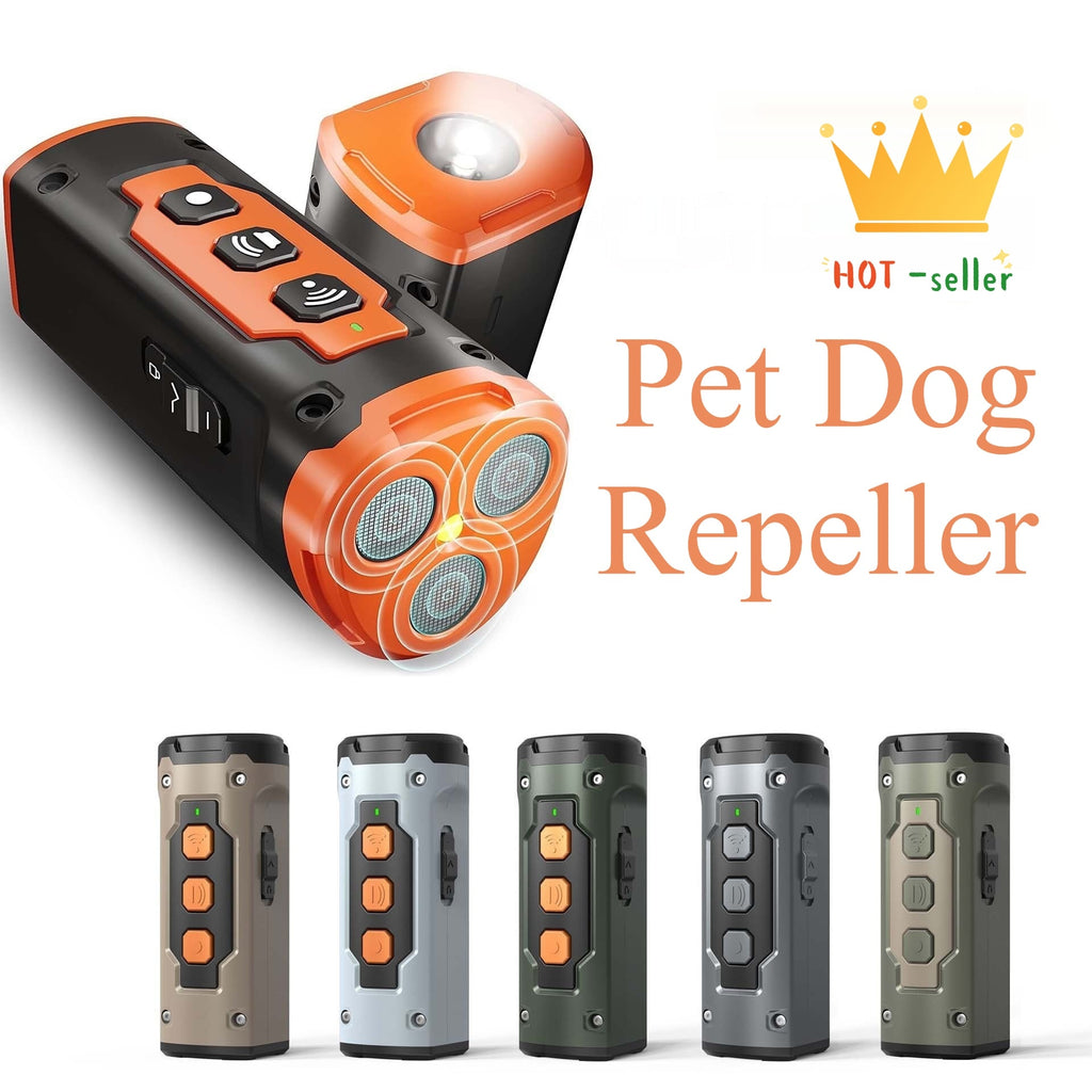 Anti Barking Dog Device with Ultrasonic Deterrent LED Flashlight and Training Repeller - Image 5