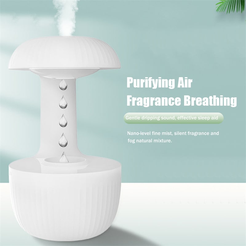 Anti Gravity Ultrasonic Cool Mist Humidifier with Levitating Water Droplet Effect and LED Clock - Image 7