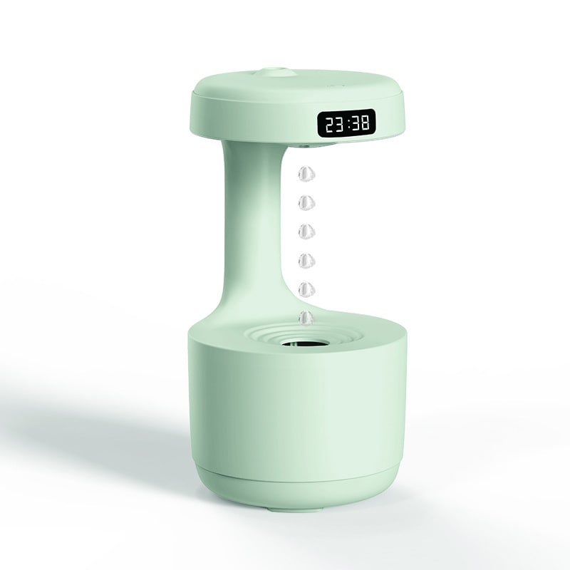Anti Gravity Ultrasonic Cool Mist Humidifier with Levitating Water Droplet Effect and LED Clock - Image 8