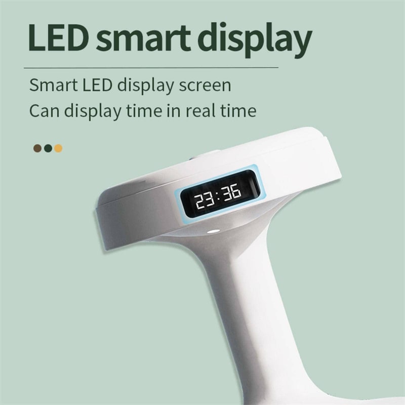Anti Gravity Ultrasonic Room Humidifier with Digital Clock and LED Ambient Light - Image 13