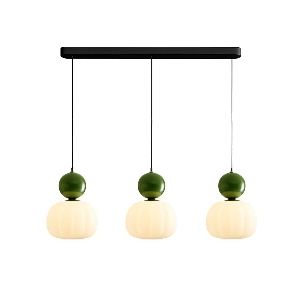 Art Deco Pendant Light Translucent White Colored Spherical Geometric Decorative Modern - Image 12