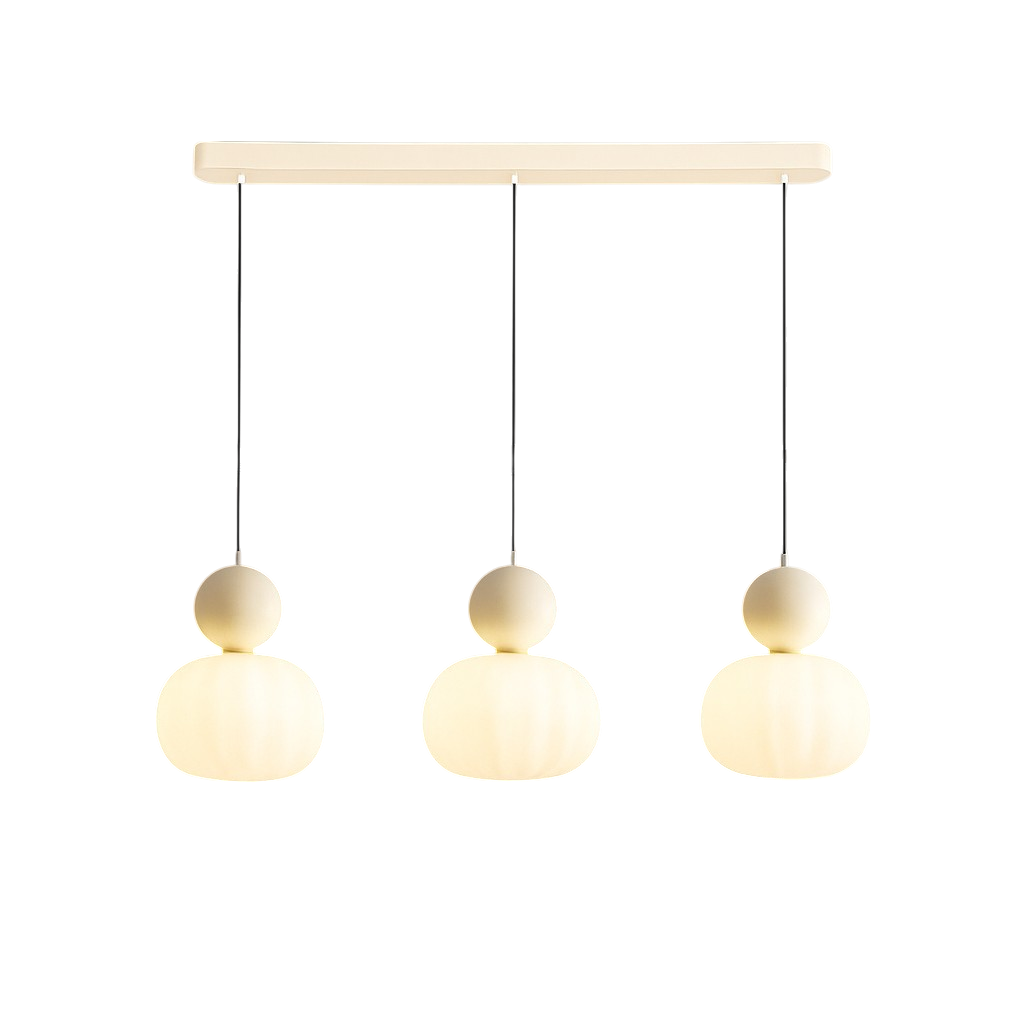 Art Deco Pendant Light Translucent White Colored Spherical Geometric Decorative Modern - Image 14