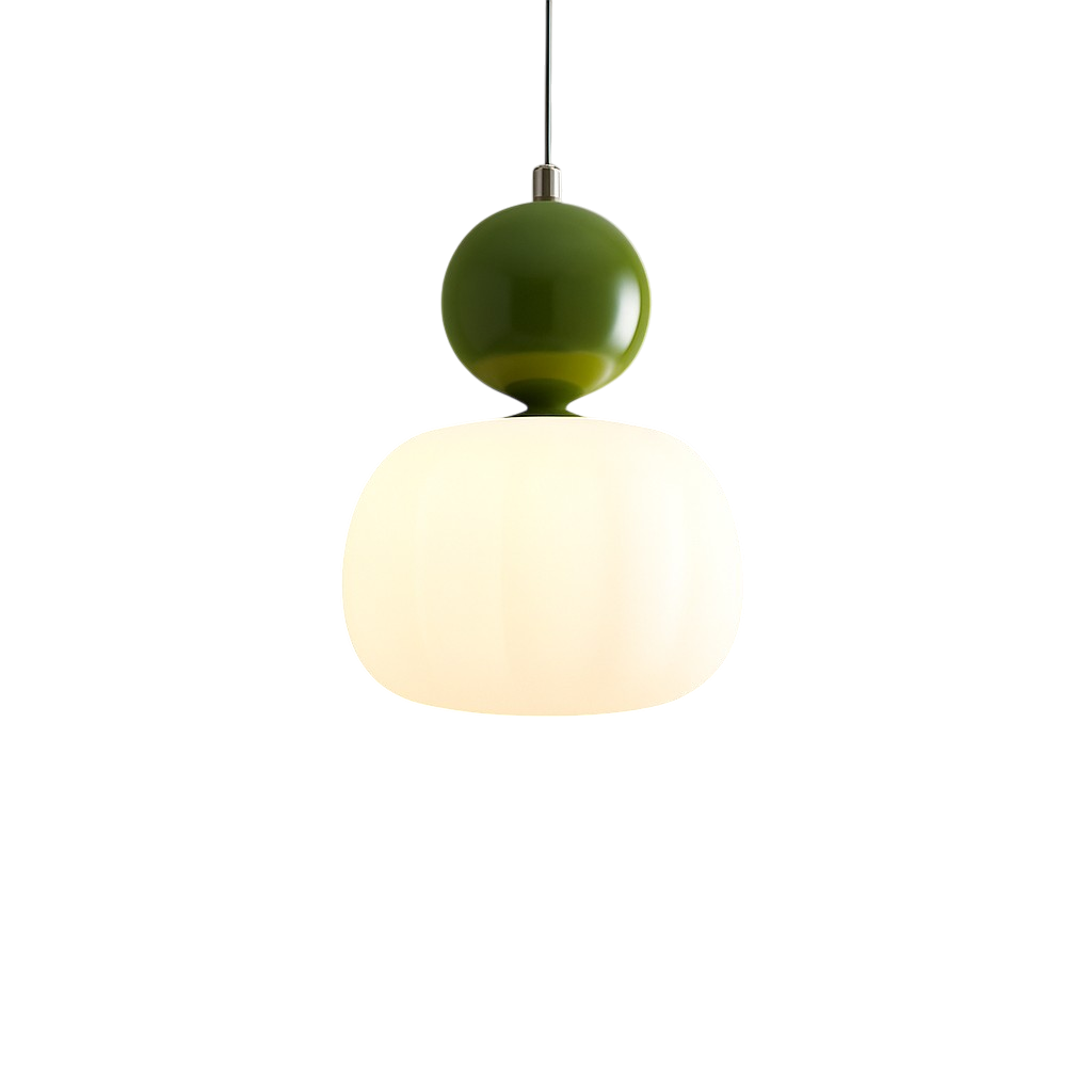Art Deco Pendant Light Translucent White Colored Spherical Geometric Decorative Modern - Image 7