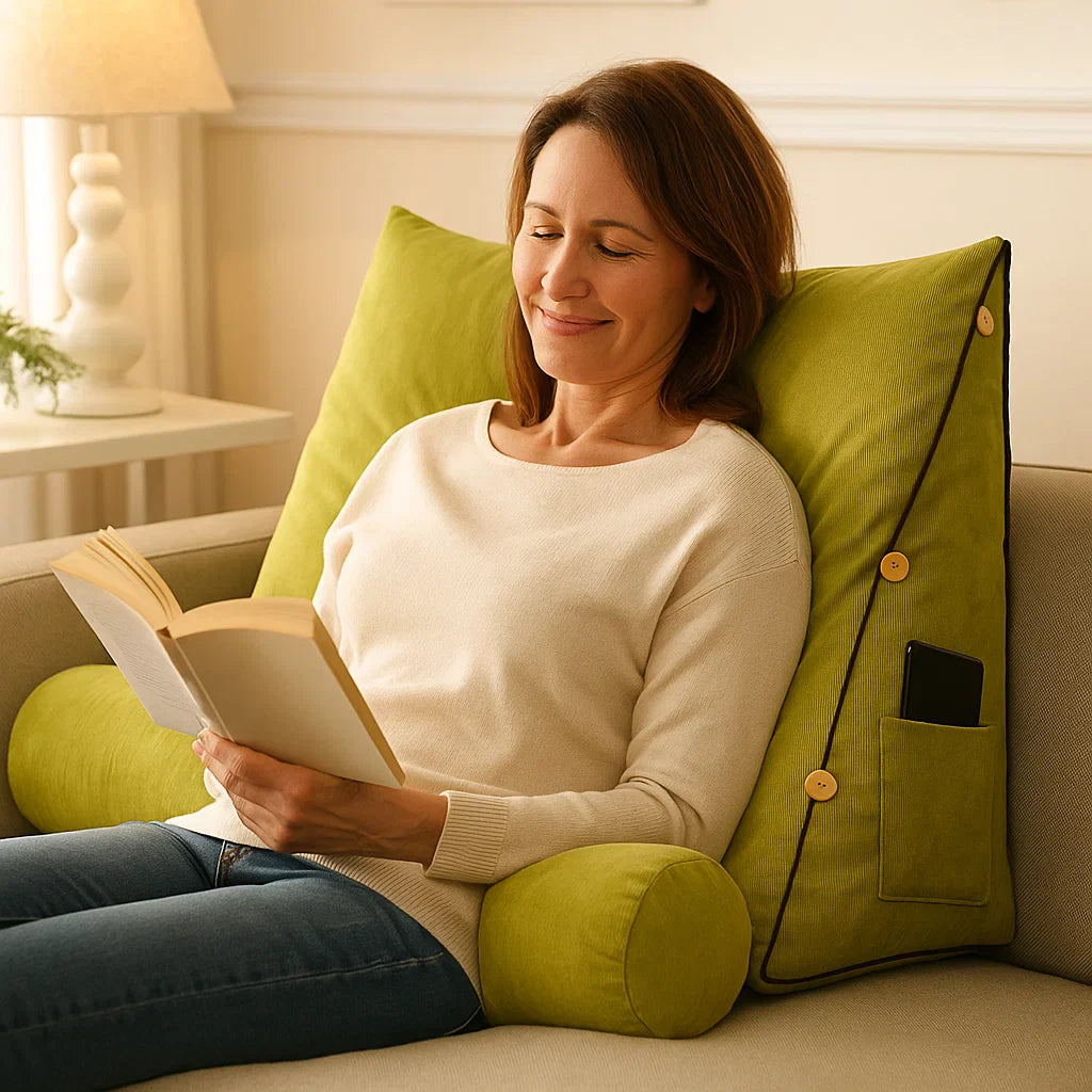 Wedge-Shaped Back Support Cushion - Ultimate Comfort