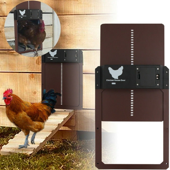 Automatic Chicken Coop Door System for Poultry – Secure Timed Door Opener for Hens and Outdoor Coops