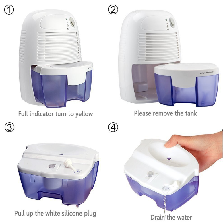 Basement Crawl Space and Small Room Dehumidifier with Removable Water Tank Whole Home - Image 5