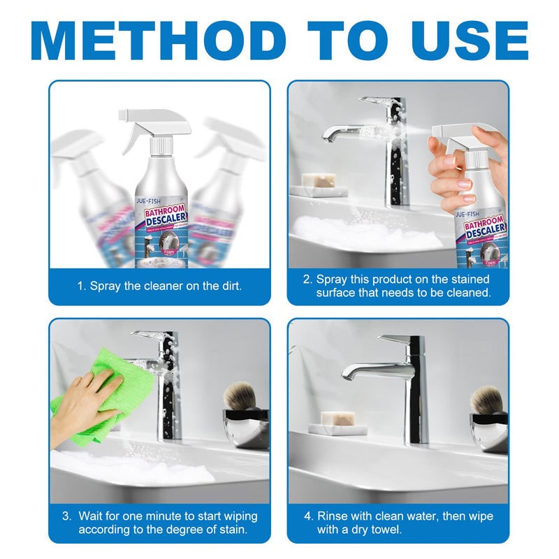 Bathroom Foam Cleaner Spray with Trigger Nozzle for Mold and All Purpose Cleaning - Image 6