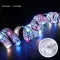 Battery-Operated Christmas Ribbon Bows with LED Fairy Lights and Wired Edges for Tree - Image 7