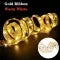 Battery-Operated Christmas Ribbon Bows with LED Fairy Lights and Wired Edges for Tree - Image 8