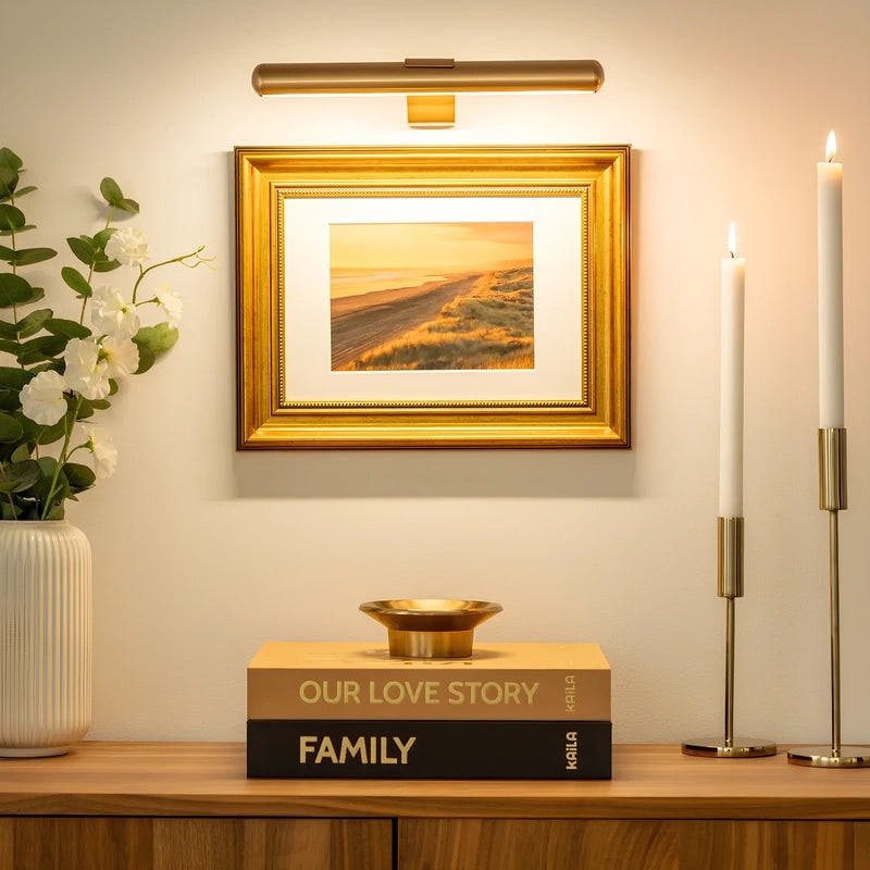 Battery Operated Picture Light Cordless Rechargeable LED Adjustable Wall Mount Art - Image 13