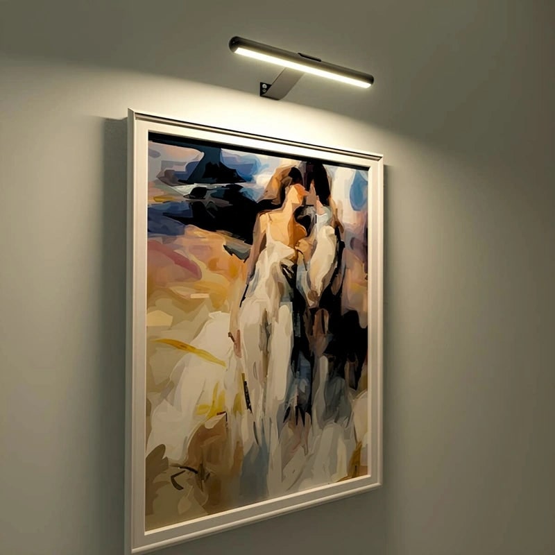 Battery Operated Picture Light Cordless Rechargeable LED Adjustable Wall Mount Art - Image 3