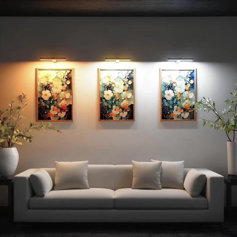 Battery Operated Picture Light Cordless Rechargeable LED Adjustable Wall Mount Art - Image 5