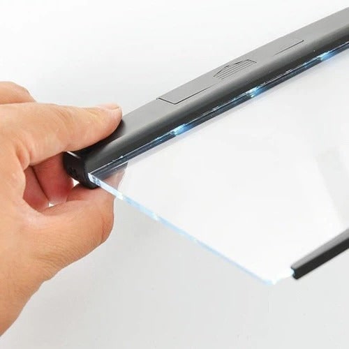 Battery Powered Book Light Portable Flat Panel LED Acrylic Reading - Image 4