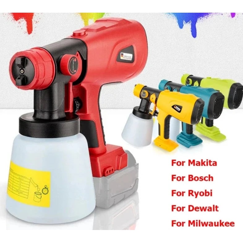 Battery Powered Lightweight Handheld Cordless Paint Sprayer Wireless Adjustable Nozzle - Image 1