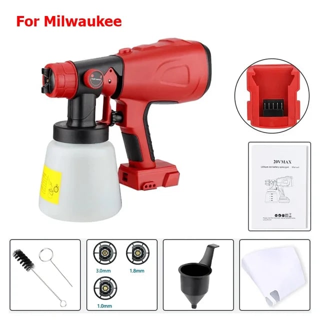 Battery Powered Lightweight Handheld Cordless Paint Sprayer Wireless Adjustable Nozzle - Image 10