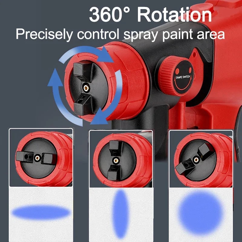 Battery Powered Lightweight Handheld Cordless Paint Sprayer Wireless Adjustable Nozzle - Image 2