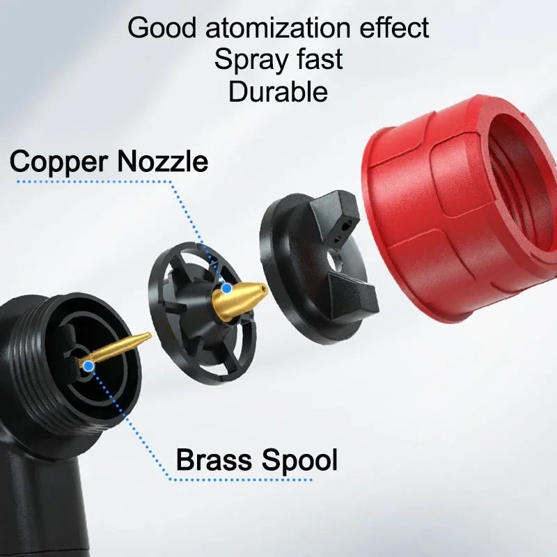 Battery Powered Lightweight Handheld Cordless Paint Sprayer Wireless Adjustable Nozzle - Image 3