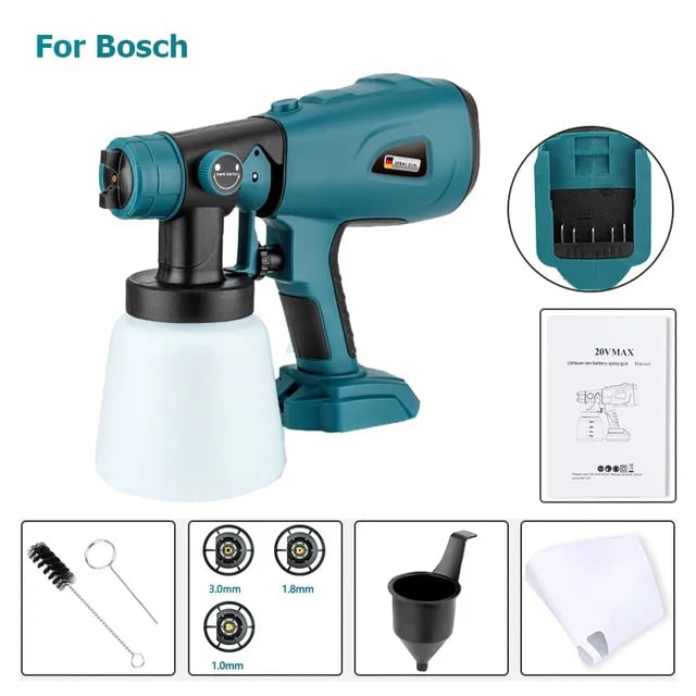 Battery Powered Lightweight Handheld Cordless Paint Sprayer Wireless Adjustable Nozzle - Image 9