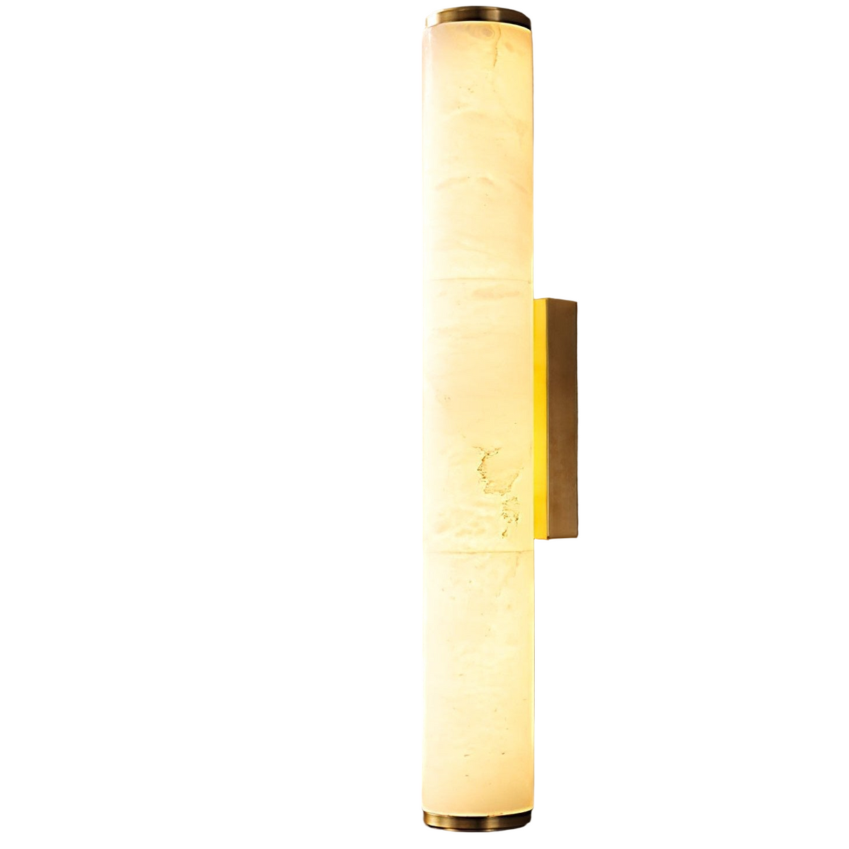 Battery Powered Wall Sconce Lighting with Marbled Cylinder Shade Candle - Image 15