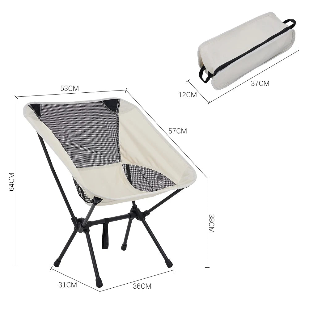 Beach Chair Collapsible Outdoor Chair Lightweight Portable Backrest - Image 13